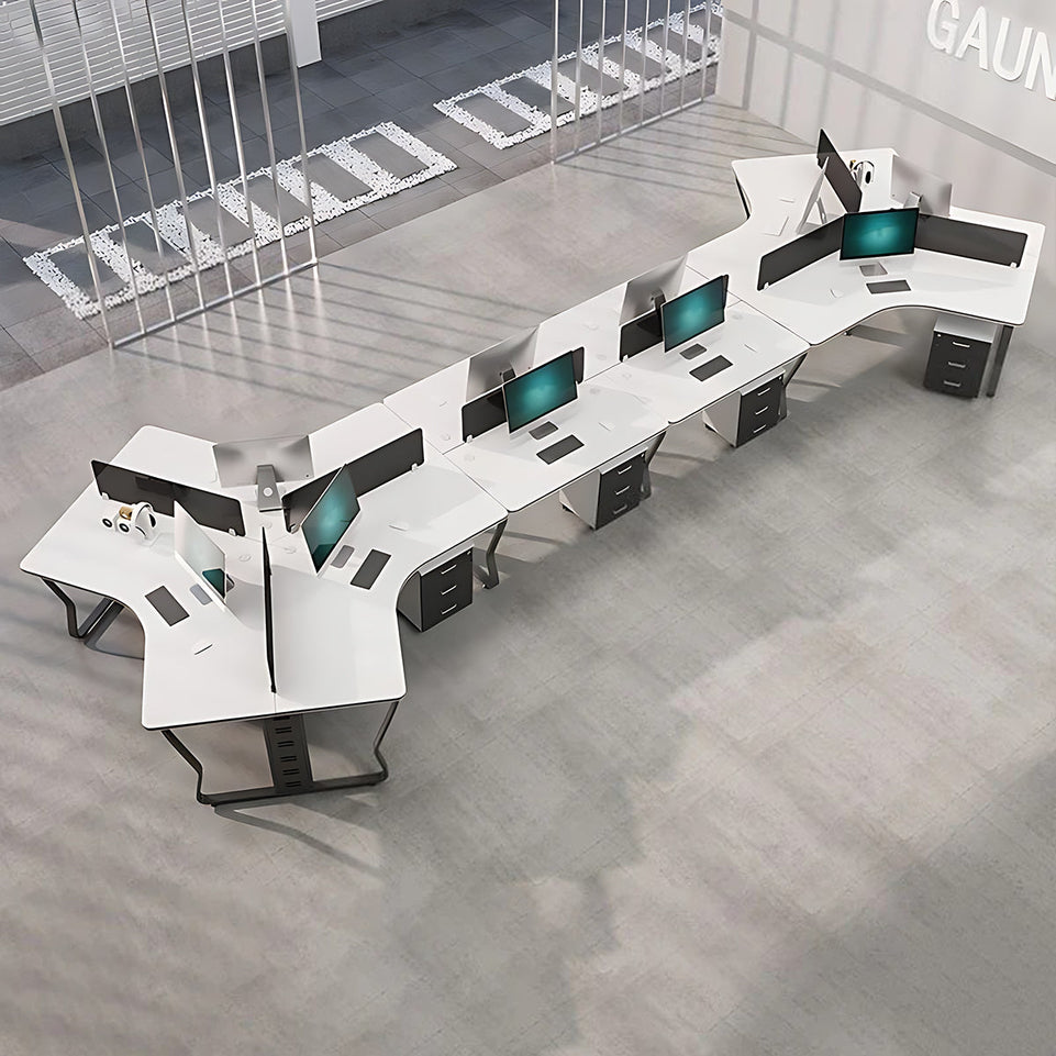 Creative Simple Combination Multi-Person Desk Staff Tables And Chairs BGZ-015