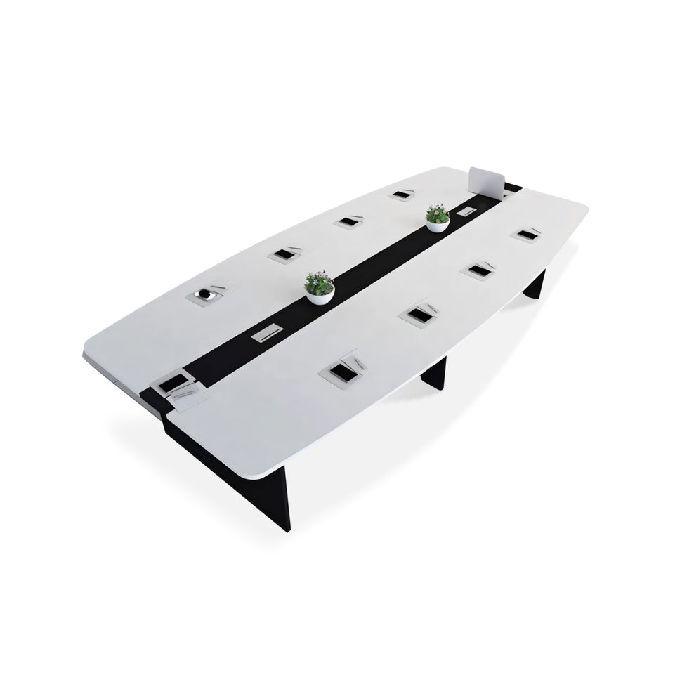 Minimalist Curved Conference Table And Chair Set HYZ-1095