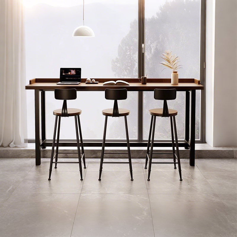 Minimalist Solid Wood Balcony High Bar Table & Chairs BTZ-004