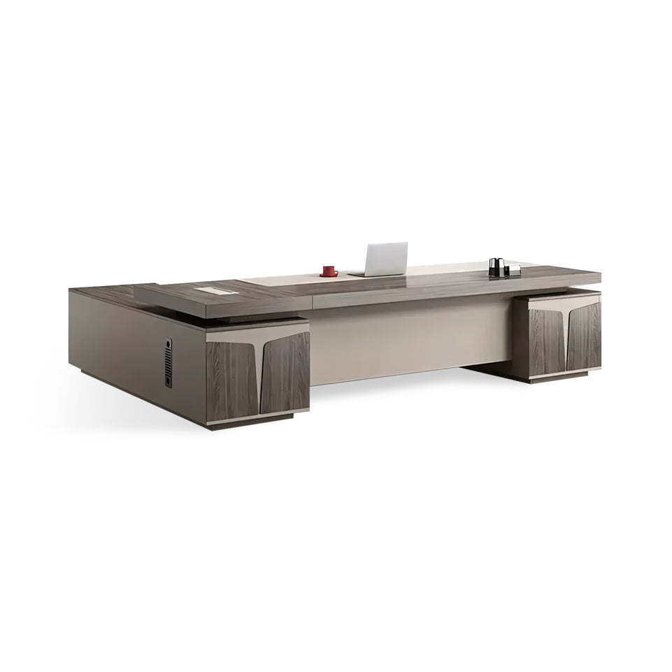 Modern Minimalist Executive Commercial Desk Made-to-Order (6-11 Weeks Delivery)