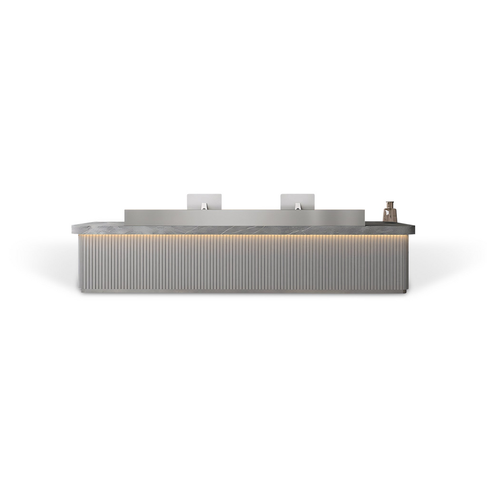 Fully Assembled LED Minimalist Salon Hotel Reception Desk JDT-7162