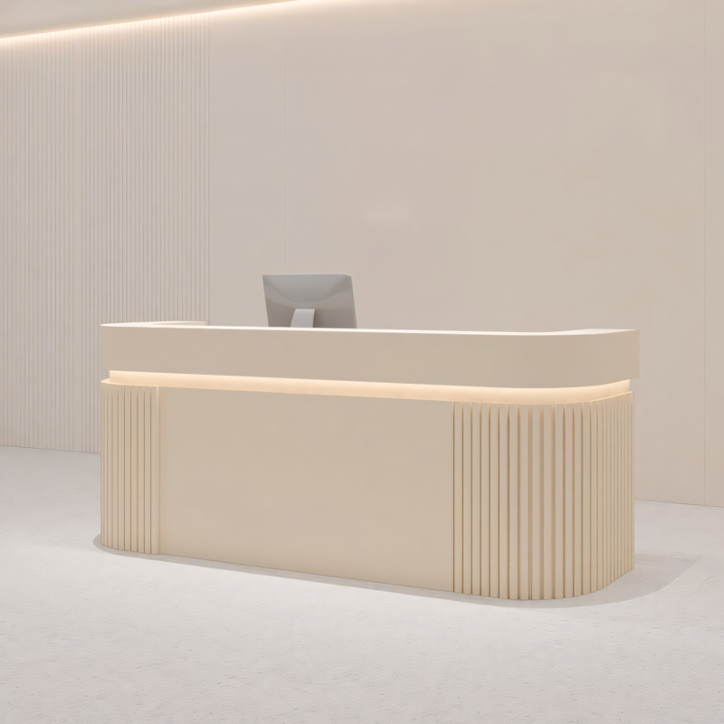Curved Reception Desk for High End Spaces JDT-2313