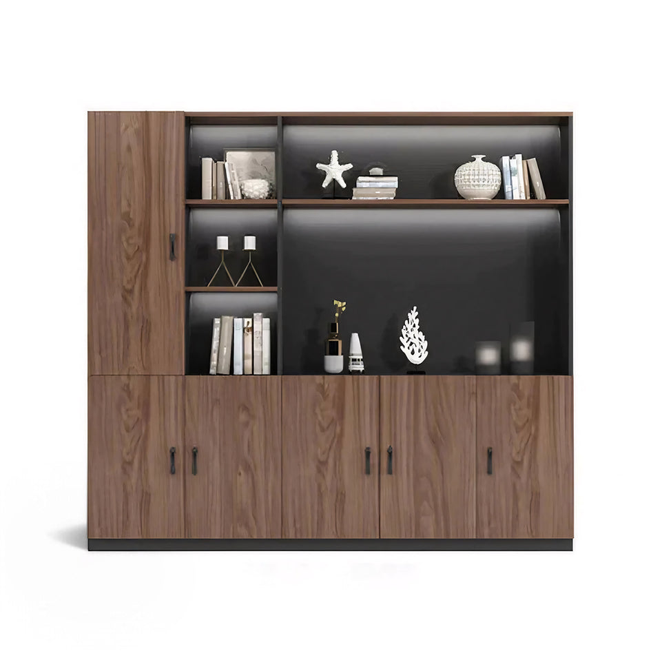 Classic and Stylish Floor-standing File Cabinet with Open Storage Compartments Design CWG-007