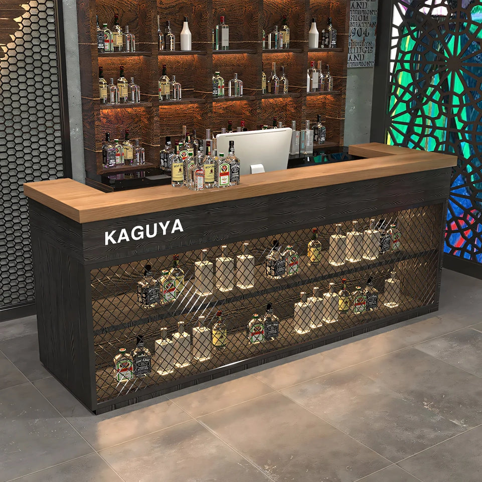 Industrial Style Reception Desk for BBQ Bar Restaurant