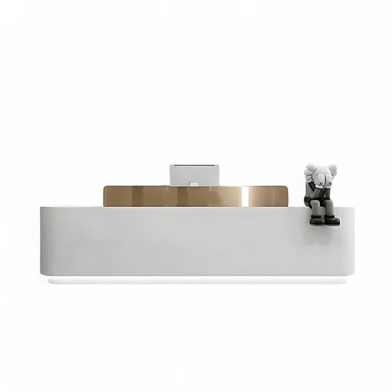 Modern Stainless Steel Front Desk Bar Salon Reception Desk JDT-7101