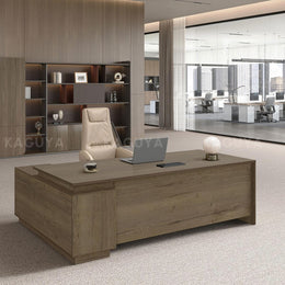 L Shaped Executive Desk With Storage And Privacy Panel LBZ-2141