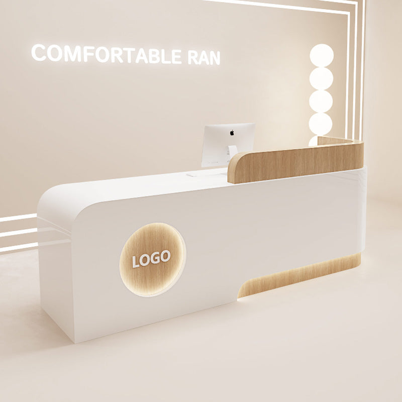 High-end LED Institution Reception Desk Checkout Counter JDT-2311