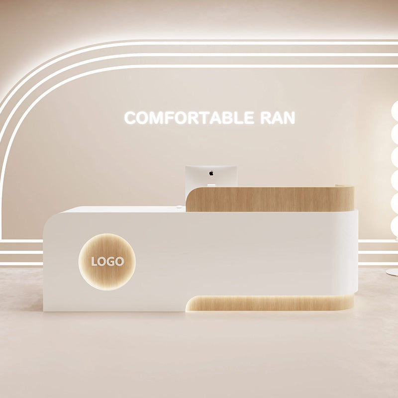 High-end LED Institution Reception Desk Checkout Counter JDT-2311