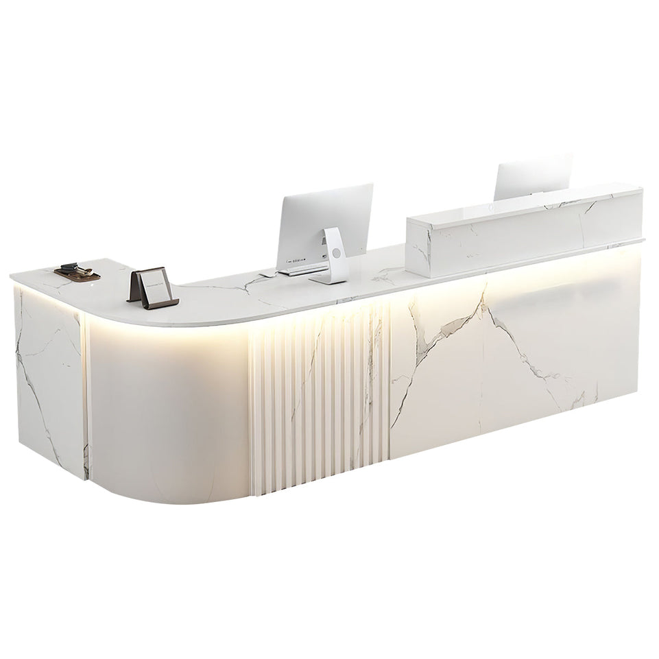 L-shaped Office Reception Desk Store Counter JDT-2117