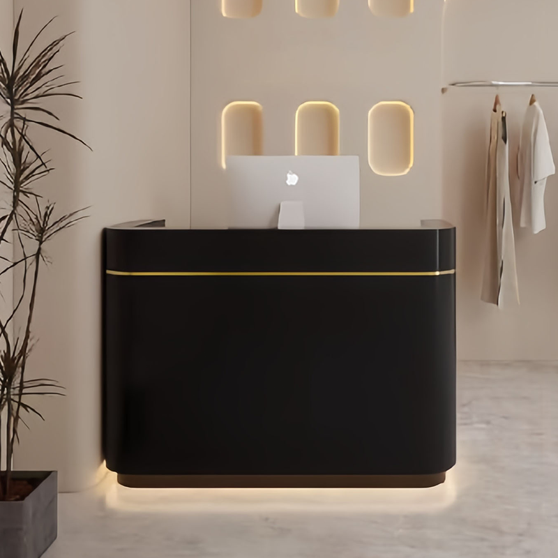 Modern Curved Reception Counter for Stores  Salons JDT-2314