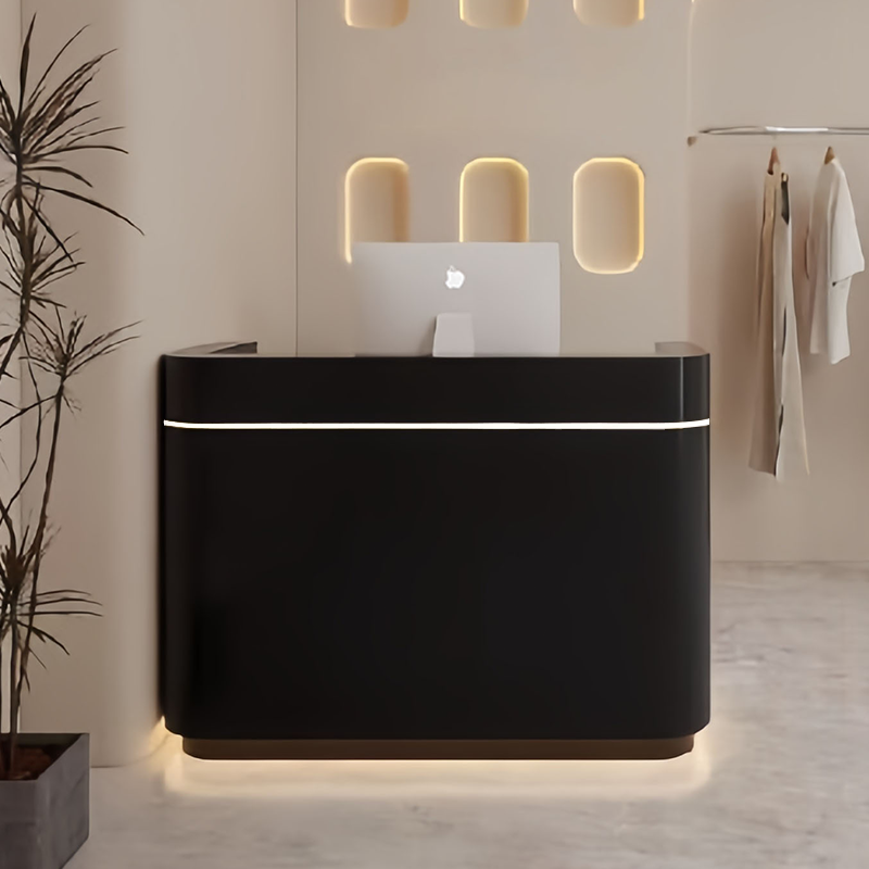 Modern Curved Reception Counter for Stores  Salons JDT-2314