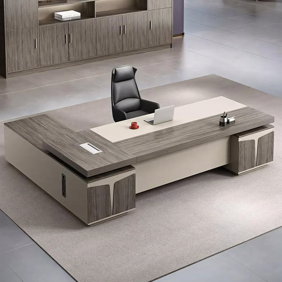 Modern Minimalist Executive Commercial Desk Made-to-Order (6-11 Weeks Delivery)