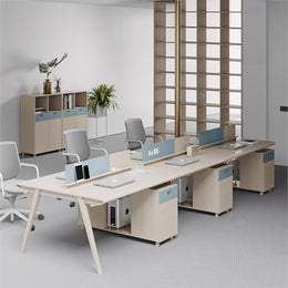 Curved Desktop Comfortable Legs Office Desk And Chair Set YGZ-752