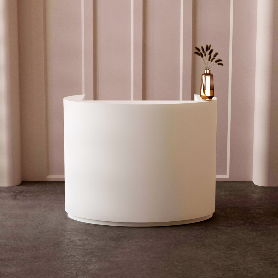 Small Salon Reception Desk With Counter JDT-7306