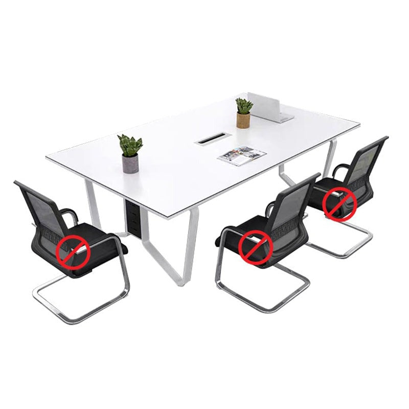 Simple Rectangular Conference Table For 6-10 People HYZ-1031