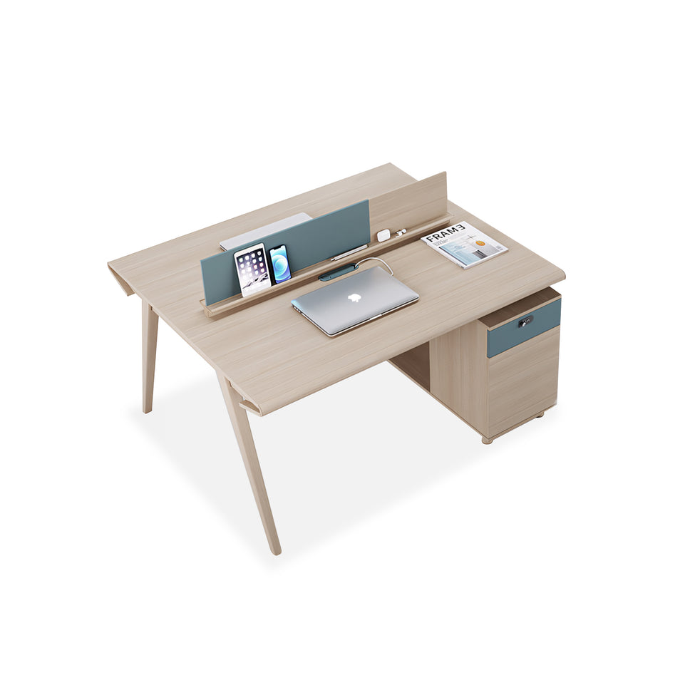 Curved Desktop Comfortable Legs Office Desk And Chair Set YGZ-752