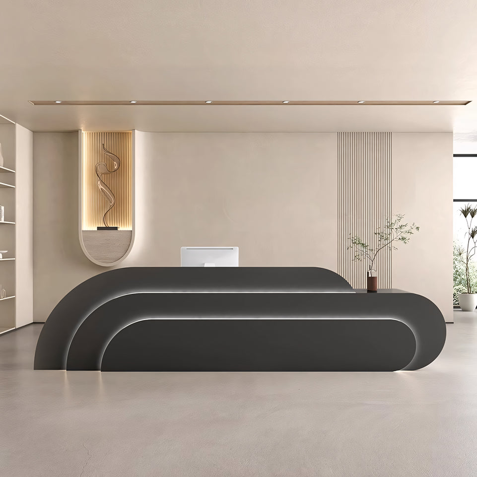 Creative Curved Rainbow Shaped Beauty Salon Clothing Store Reception Desk JDT-2158