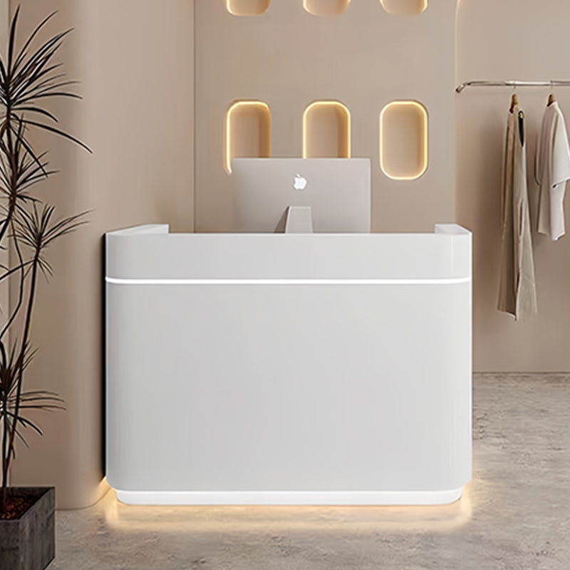 Modern Curved Reception Counter for Stores  Salons JDT-2314