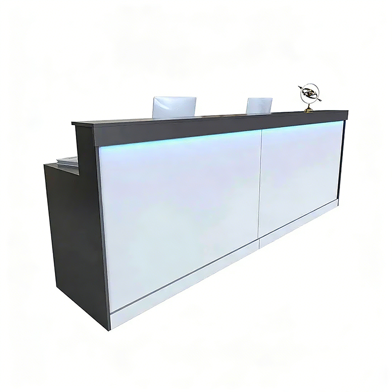 Office Reception Desk with Storage Cabinet and Keyboard Tray JDT-2214