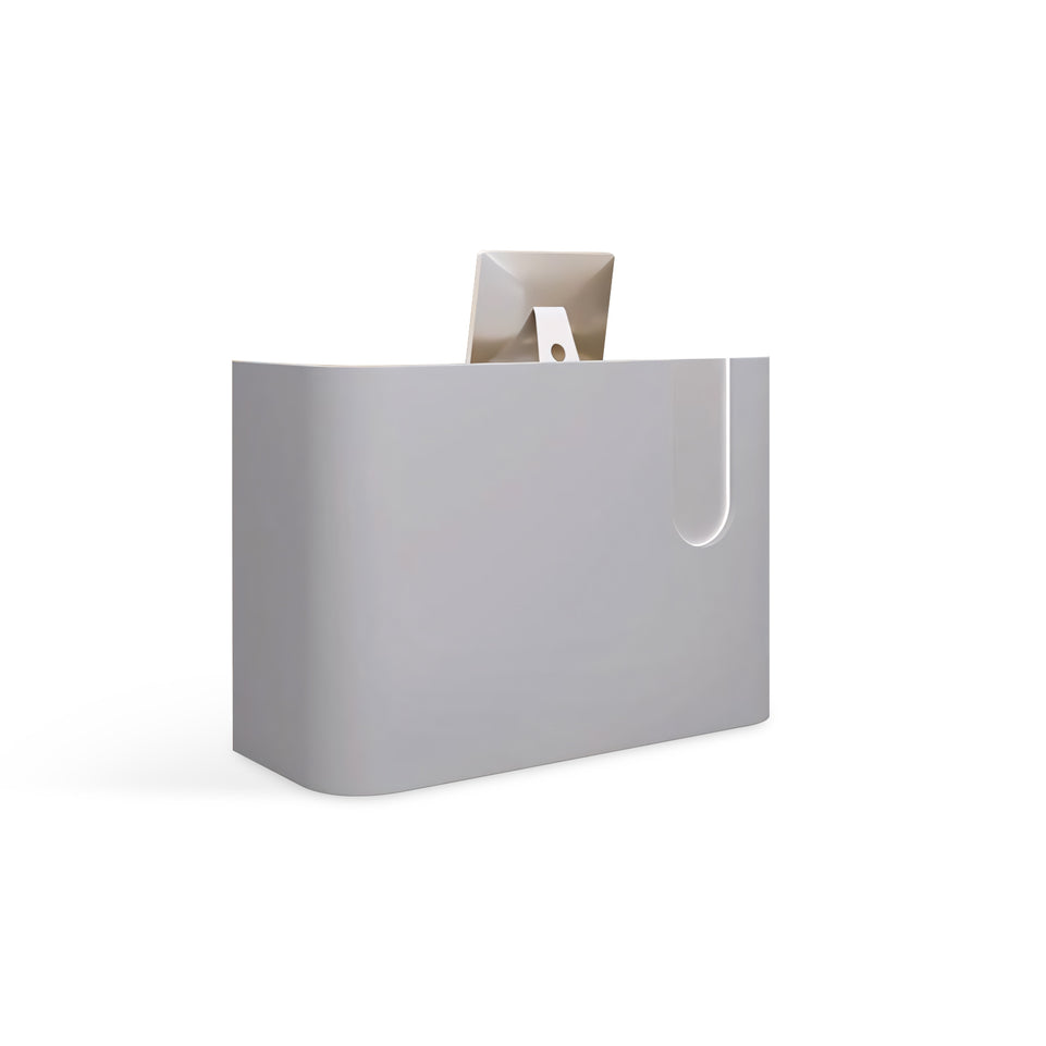 Personalized Curved Tri-Color Clothing Stores Reception Desk JDT-2004