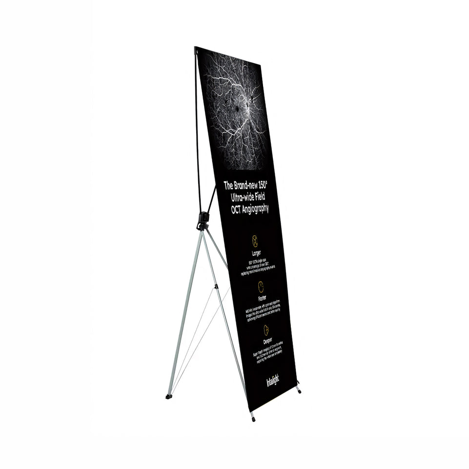 (Customized)  Weighted X Banner Stands in Sizes of 60*160cm and 80*180cm SJ-010