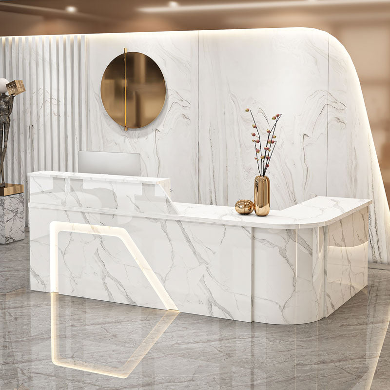 Modern Arc Shape Store Office Supermarket Reception Desk JDT-1024