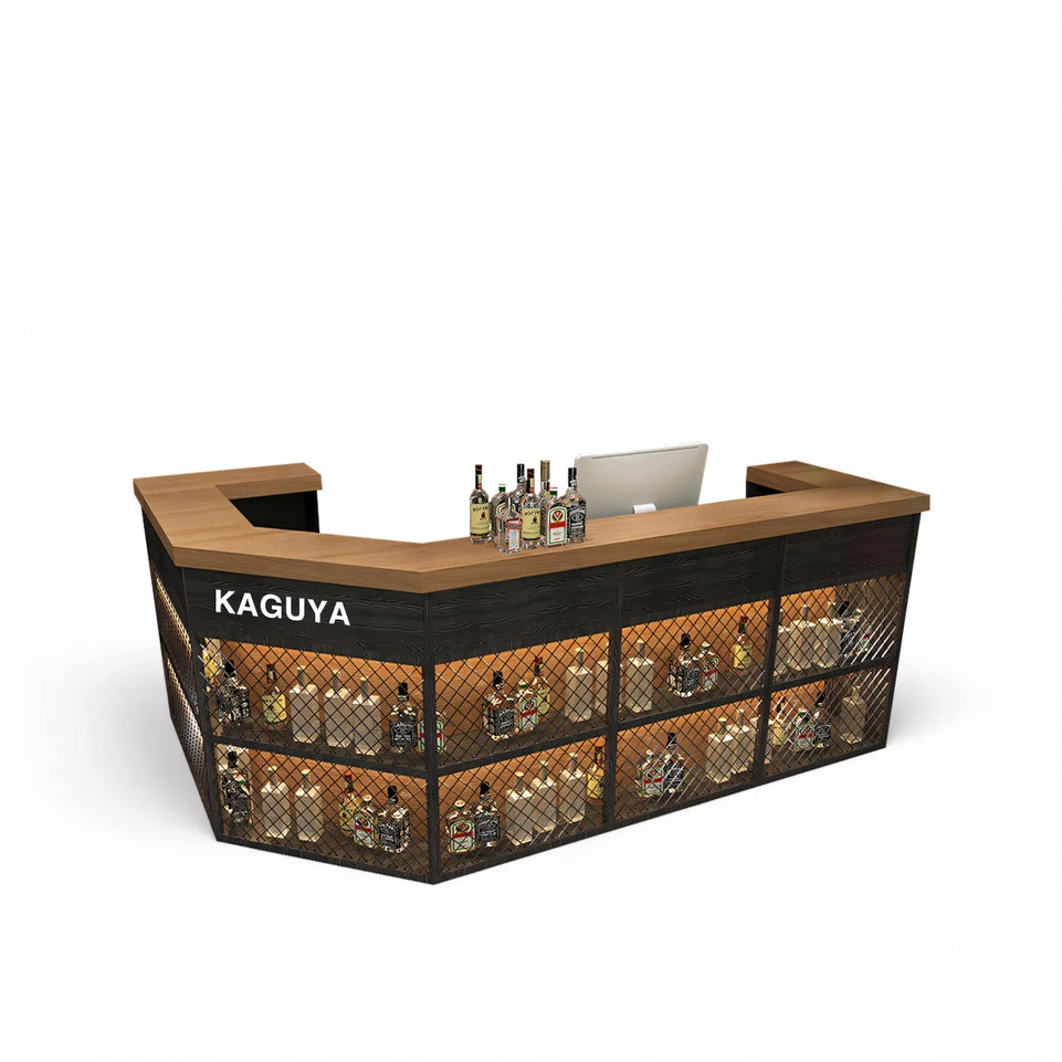 Industrial Style Reception Desk for BBQ Bar Restaurant