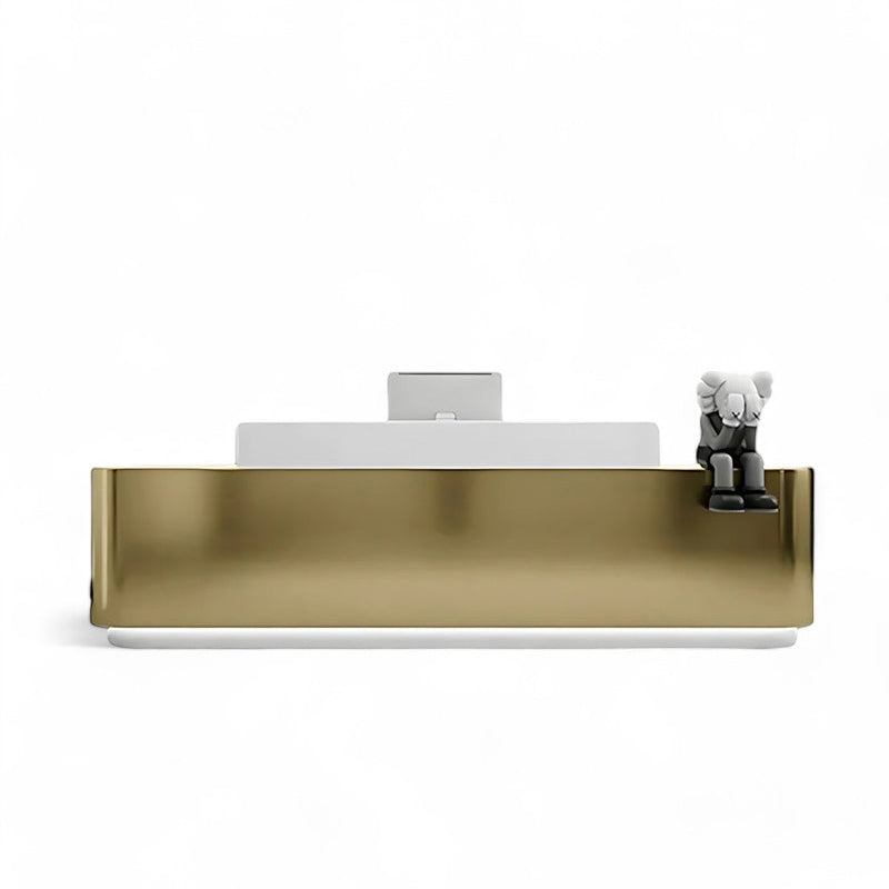 Modern Stainless Steel Front Desk Bar Salon Reception Desk JDT-7101