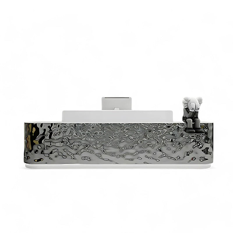 Modern Stainless Steel Front Desk Bar Salon Reception Desk JDT-7101