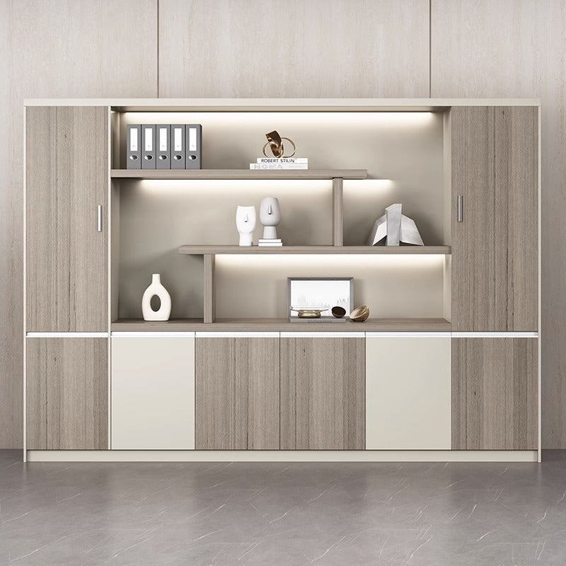 Luxurious Executive Office Desk with Bookcase Set LBZ-10184