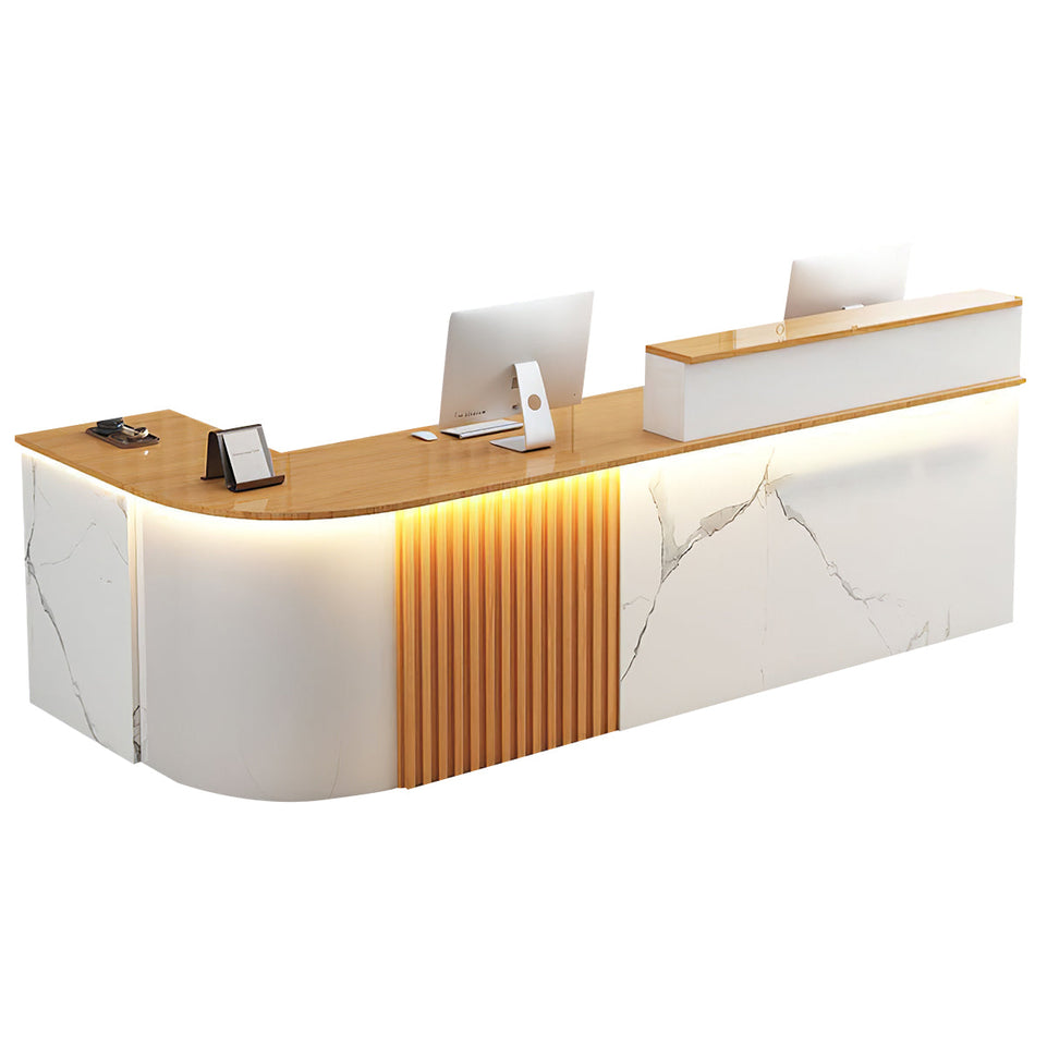 L-shaped Office Reception Desk Store Counter JDT-2117