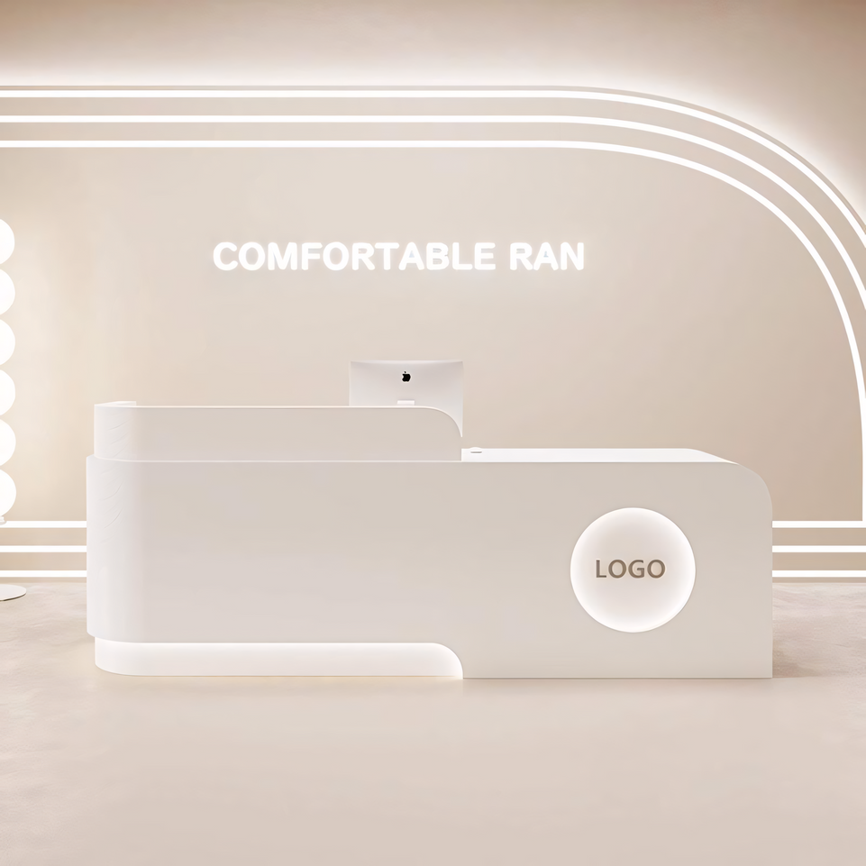 High-end LED Institution Reception Desk Checkout Counter JDT-2311